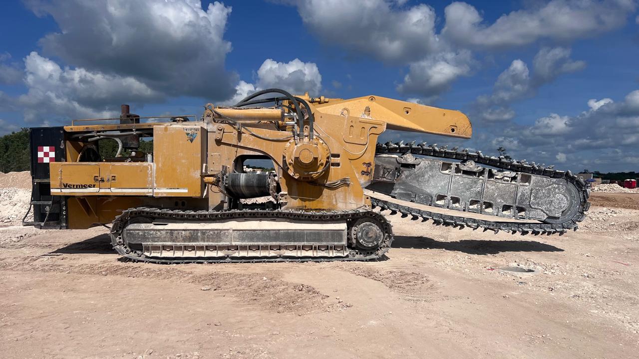 Zanjadora Vermeer 955 en sitio